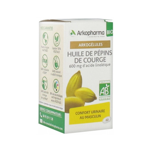 ARKOPHARMA Arkogélules Huile de Pépins de Courge Bio 60 Capsules-16452