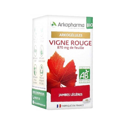 ARKOPHARMA Arkogélules Vigne Rouge Bio 45 Gélules-16456 ARKOPHARMA Arkogélules Vigne Rouge Bio 45 Gélules-16456