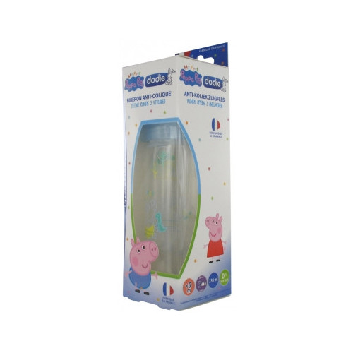 DODIE Peppa Pig Biberon Initiation+ 330 ml Débit 3 6 Mois et +-16504