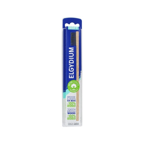 ELGYDIUM Brosse à Dents en Bois Soft-16534 ELGYDIUM Brosse à Dents en Bois Soft-16534