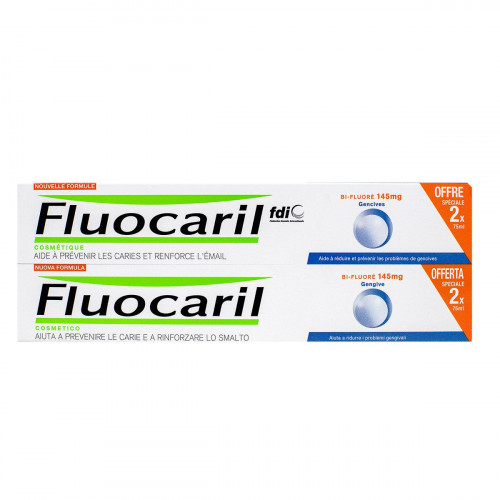 FLUOCARIL Dentifrice bi-fluoré gencives 145mg 2x75ml-16564