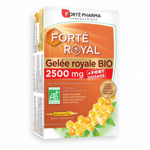 FORTE PHARMA Forté Royal - Gelée Royale Bio 2500mg, 20 ampoules-16577