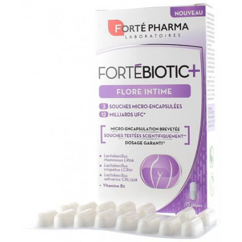 FORTE PHARMA Fortébiotic flore intime 15 gélules-16580 FORTE PHARMA Fortébiotic flore intime 15 gélules-16580