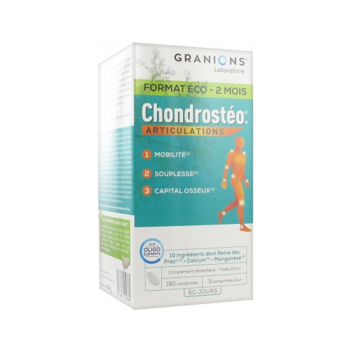 GRANIONS Chondrostéo + Articulations 180 Comprimés-16608 GRANIONS Chondrostéo + Articulations 180 Comprimés-16608