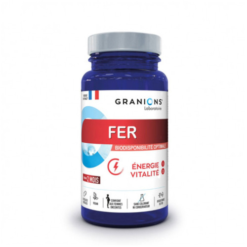 GRANIONS Fer 60 gélules Energie et vitalité-16619