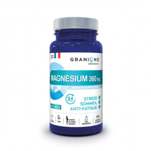GRANIONS Magnésium 60 comprimés Stress Sommeil Fatigue-16620 GRANIONS Magnésium 60 comprimés Stress Sommeil Fatigue-16620