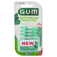 GUM Soft Picks Comfort Flex Cool Mint 40 Unités-16625