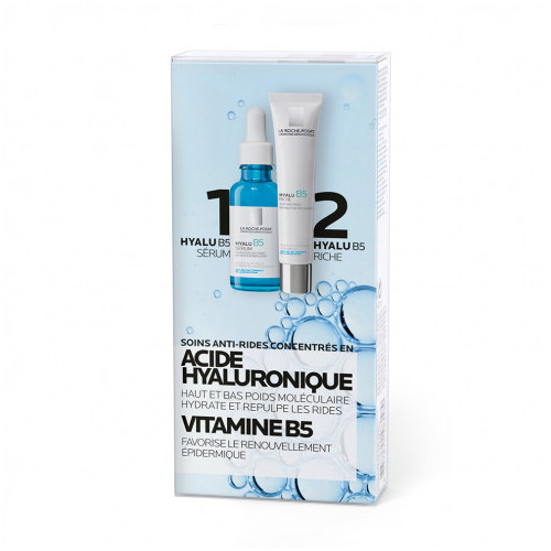 LA ROCHE POSAY Coffret crème anti-rides acide hyaluronique riche peaux sèches 40ml Hyalu B5 + mini sérum 10ml La Roche-Posay-166