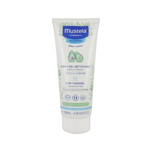 MUSTELA Gel Nettoyant 2en1 à l'Avocat 200 ml-16688 MUSTELA Gel Nettoyant 2en1 à l'Avocat 200 ml-16688