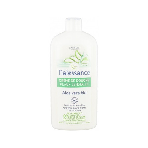 NATESSANCE Crème de Douche Peaux Sensibles Aloe Vera Bio 500 ml-16692