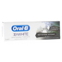 ORAL B Dentifrice 3D White au charbon Oral B - Tube de 75ml-16712