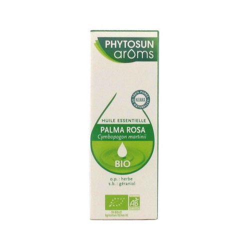 PHYTOSUN AROMS Huile Essentielle Palma Rosa (Cymbopogon martinii) Bio 10 ml-16732 PHYTOSUN AROMS Huile Essentielle Palma Rosa (Cymbopogon martinii) Bio 10 ml-16732