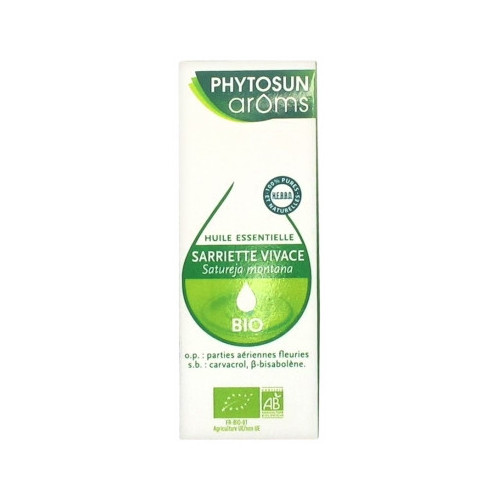 PHYTOSUN AROMS Huile Essentielle Sarriette Vivace (Satureja montana) Bio 5 ml-16738 PHYTOSUN AROMS Huile Essentielle Sarriette Vivace (Satureja montana) Bio 5 ml-16738