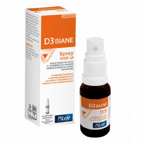 PILEJE D3 Biane Vitamine D 1000UI Spray 20 ml-16744 PILEJE D3 Biane Vitamine D 1000UI Spray 20 ml-16744