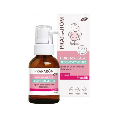 PRANAROM PranaBB Huile Massage Réconfort Ventre Bio 30 ml-16752