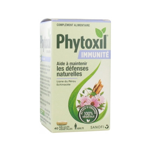 SANOFI Phytoxil Immunité 40 Gélules Végétales-16777 SANOFI Phytoxil Immunité 40 Gélules Végétales-16777