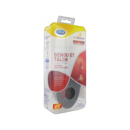 SCHOLL ExpertSupport Semelles Anti-Douleur Genou et Talon 1 Paire-16785