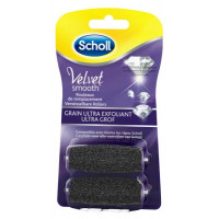 SCHOLL Velvet Smooth Express Pedi Cristaux de Diamants Grain Ultra Exfoliant 2 Rouleaux de Remplacement-16787