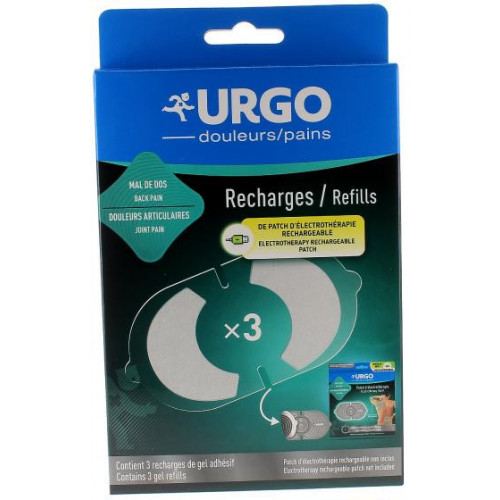 URGO Recharges de gel adhésif patch d'électrothérapie Urgo - 3 recharges-16800
