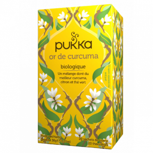 PUKKA Thé Or de Curcuma Bio 20 sachets-16870 PUKKA Thé Or de Curcuma Bio 20 sachets-16870