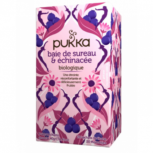 PUKKA Thé Baies de Sureau et Echinacée Bio, 20 sachets-16874 PUKKA Thé Baies de Sureau et Echinacée Bio, 20 sachets-16874