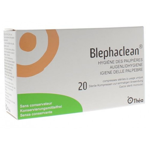 THEA Blephaclean hygiène des paupières 20 compresses-16886 THEA Blephaclean hygiène des paupières 20 compresses-16886