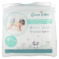 GREEN TRIBU Couches Ecologiques 22 Couches Taille 4 (7-18 kg)-16905