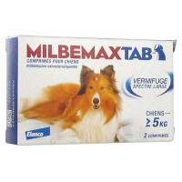 ELANCO Milbemax Tab Vermifuge Spectre Large Pour Chiens de + 5 kg 2 Comprimés-16935