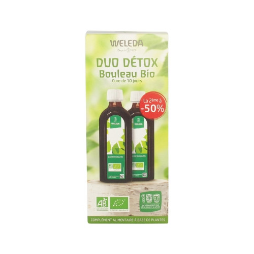 WELEDA Duo Detox Bouleau Bio 500mL - Purifie et Éclaircit le Teint WELEDA Duo Detox Bouleau Bio 500mL - Purifie et Éclaircit le Teint