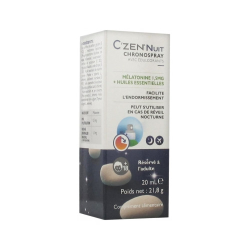 BAUSCH & LOMB C'Zen Nuit Chronospray avec Édulcorants 20 ml-17002 BAUSCH & LOMB C'Zen Nuit Chronospray avec Édulcorants 20 ml-17002