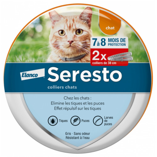 BAYER SERESTO Collier Antiparasitaire Chats 2 Colliers-17004