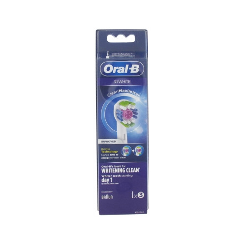 ORAL B 3D White Clean Maximiser 3 brossettes-17081 ORAL B 3D White Clean Maximiser 3 brossettes-17081
