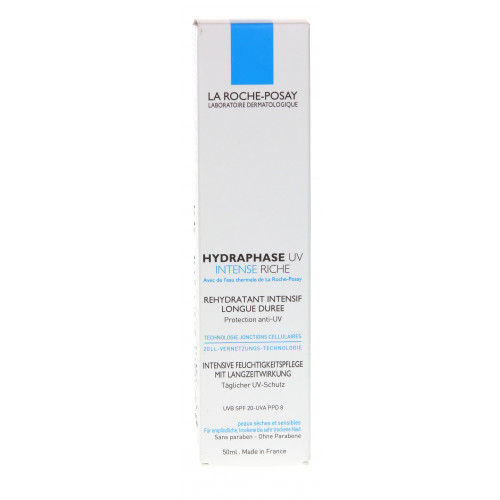 La Roche Posay Hydraphase UV Intense Riche 50mL - Soin Hydratant SPF20 La Roche Posay Hydraphase UV Intense Riche 50mL - Soin Hydratant SPF20