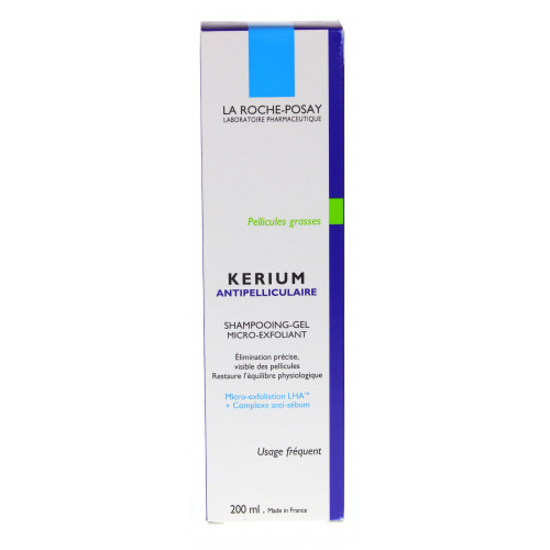 La Roche Posay Kerium 200mL - Shampoing Antipelliculaire Cheveux Gras