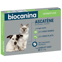 BIOCANINA Ascatène vermifuge 10 comprimés-17548