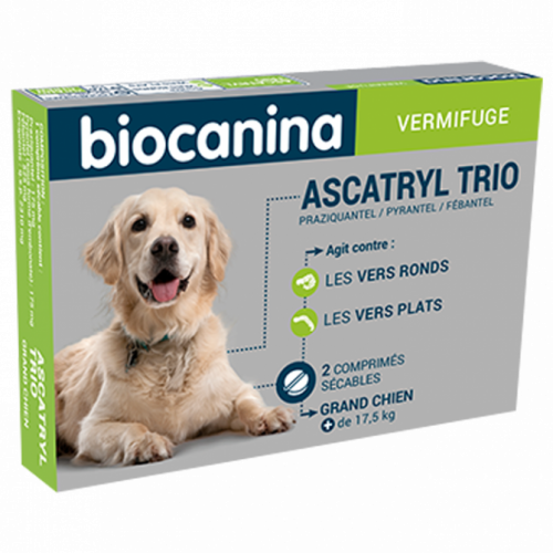 BIOCANINA Ascatryl Trio Grand Chien 2 comprimés-17551