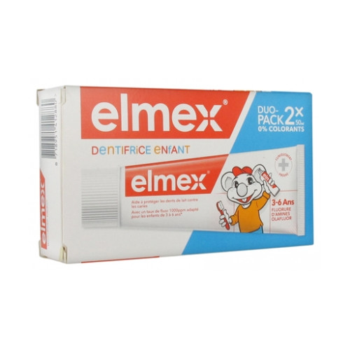 ELMEX Dentifrice Enfant Lot de 2 x 50 ml-17580 ELMEX Dentifrice Enfant Lot de 2 x 50 ml-17580