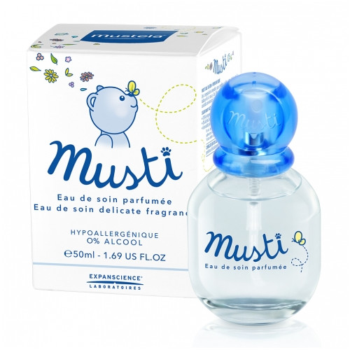 Coffret Cadeau Naissance Musti : Parfum, Peluche