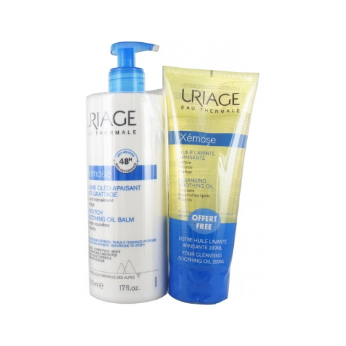 URIAGE Xémose Baume Oléo-Apaisant Anti-Grattage 500 ml + Huile Lavante Apaisante 200 ml Offerte-17667 URIAGE Xémose Baume Oléo-Apaisant Anti-Grattage 500 ml + Huile Lavante Apaisante 200 ml Offerte-17667