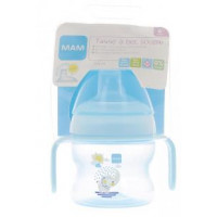 MAM Tasse à bec souple 6mois et plus Bleu MAM - 1 tasse de 150 mL-17680