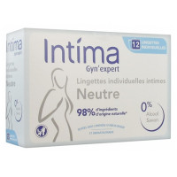 INTIMA Gyn'Expert Lingettes Individuelles Intimes Neutres 12 Sachets-17711