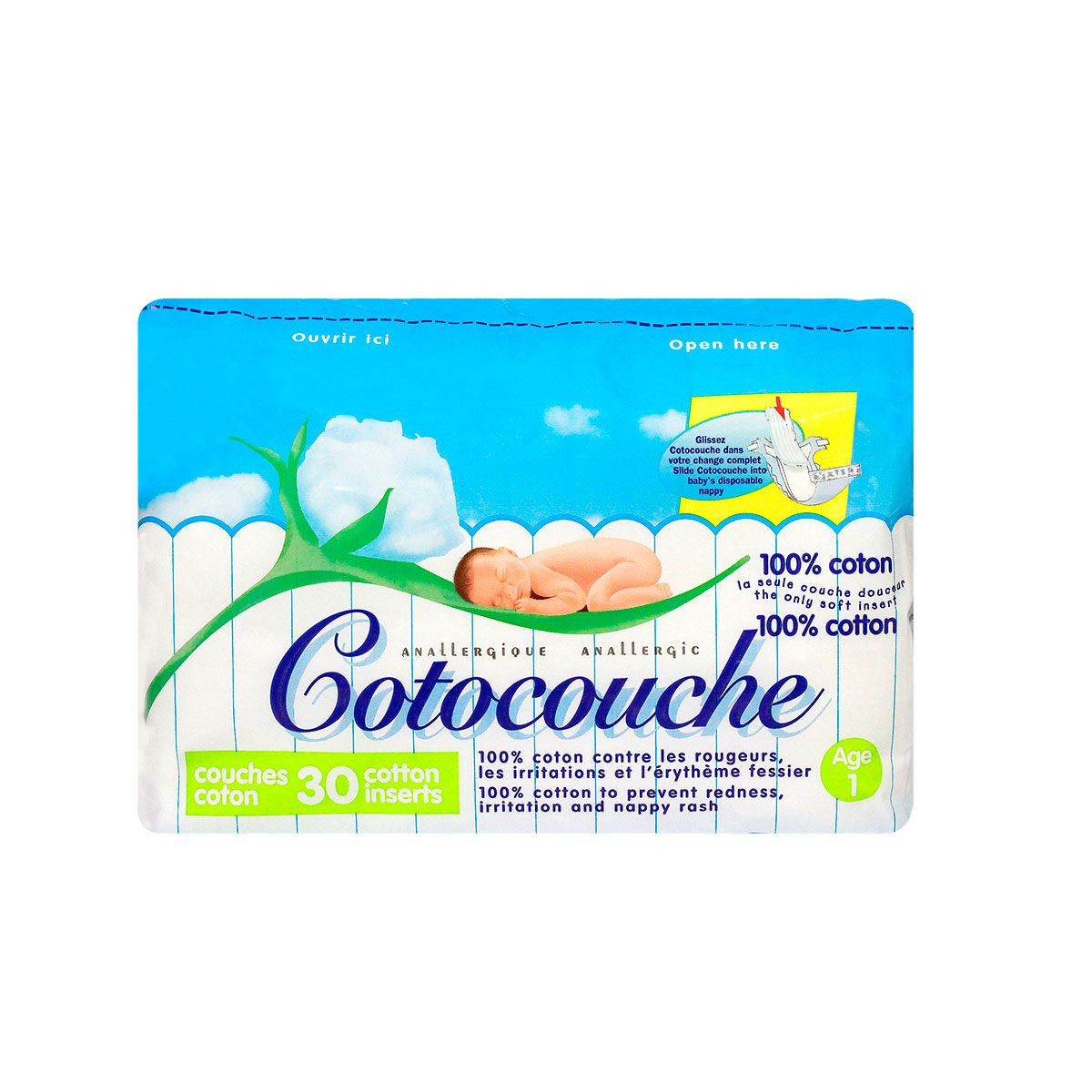 Pharma360: Cotocouche 30 Couches Coton 1er Age - Douceur et Confort Bébé