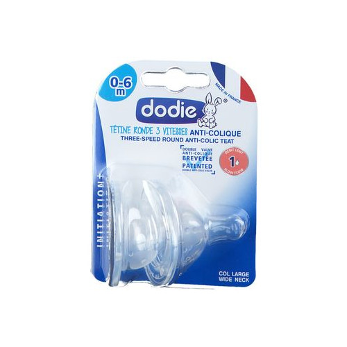 DODIE dodie® Tétine Initiation+ ronde 3 vitesses anti-colique +6mois-17790 DODIE dodie® Tétine Initiation+ ronde 3 vitesses anti-colique +6mois-17790