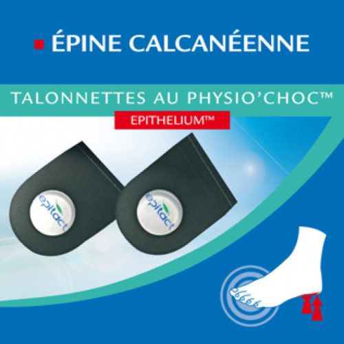 EPITACT Talonnettes physio'choc épine calcanéenne homme, 1 paire-17798