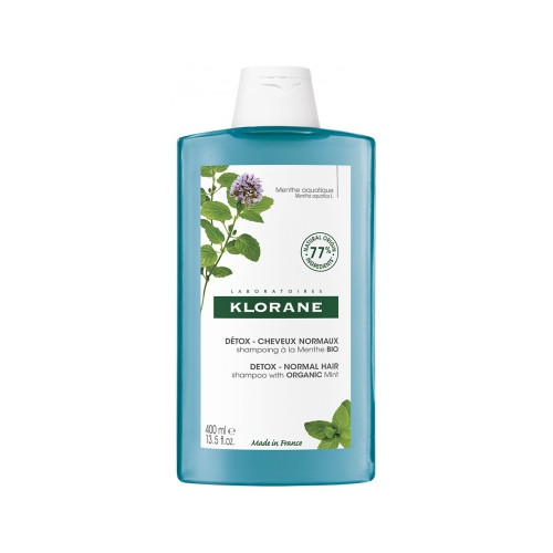 KLORANE Détox - Cheveux Normaux Shampoing à la Menthe Bio 400 ml-17829