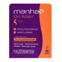 NUTRISANTE Manhae Circ Action 15+ jambes légères 30 gélules-17857