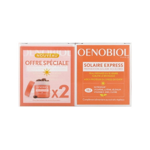 OENOBIOL Solaire Express Lot de 2 x 15 Capsules-17862