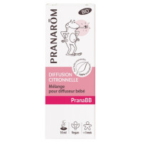 PRANAROM PranaBB Diffusion Citronnelle Mélange pour Diffuseur Bébé Bio 10 ml-17885