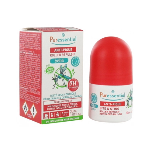 PURESSENTIEL Anti-Pique Bébé Roller Répulsif 30 ml-17890 PURESSENTIEL Anti-Pique Bébé Roller Répulsif 30 ml-17890