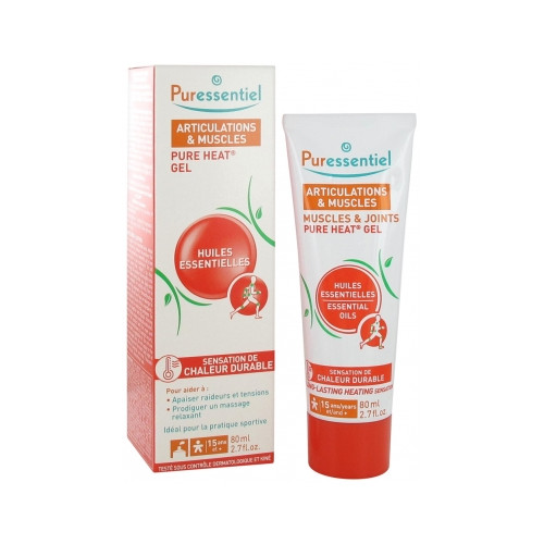 PURESSENTIEL Articulations & Muscles Pure Heat Gel aux Huiles Essentielles 80 ml-17892 PURESSENTIEL Articulations & Muscles Pure Heat Gel aux Huiles Essentielles 80 ml-17892